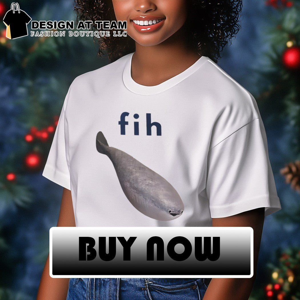 Marine animal creature illustration fih shirt