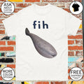 Marine animal creature illustration fih shirt