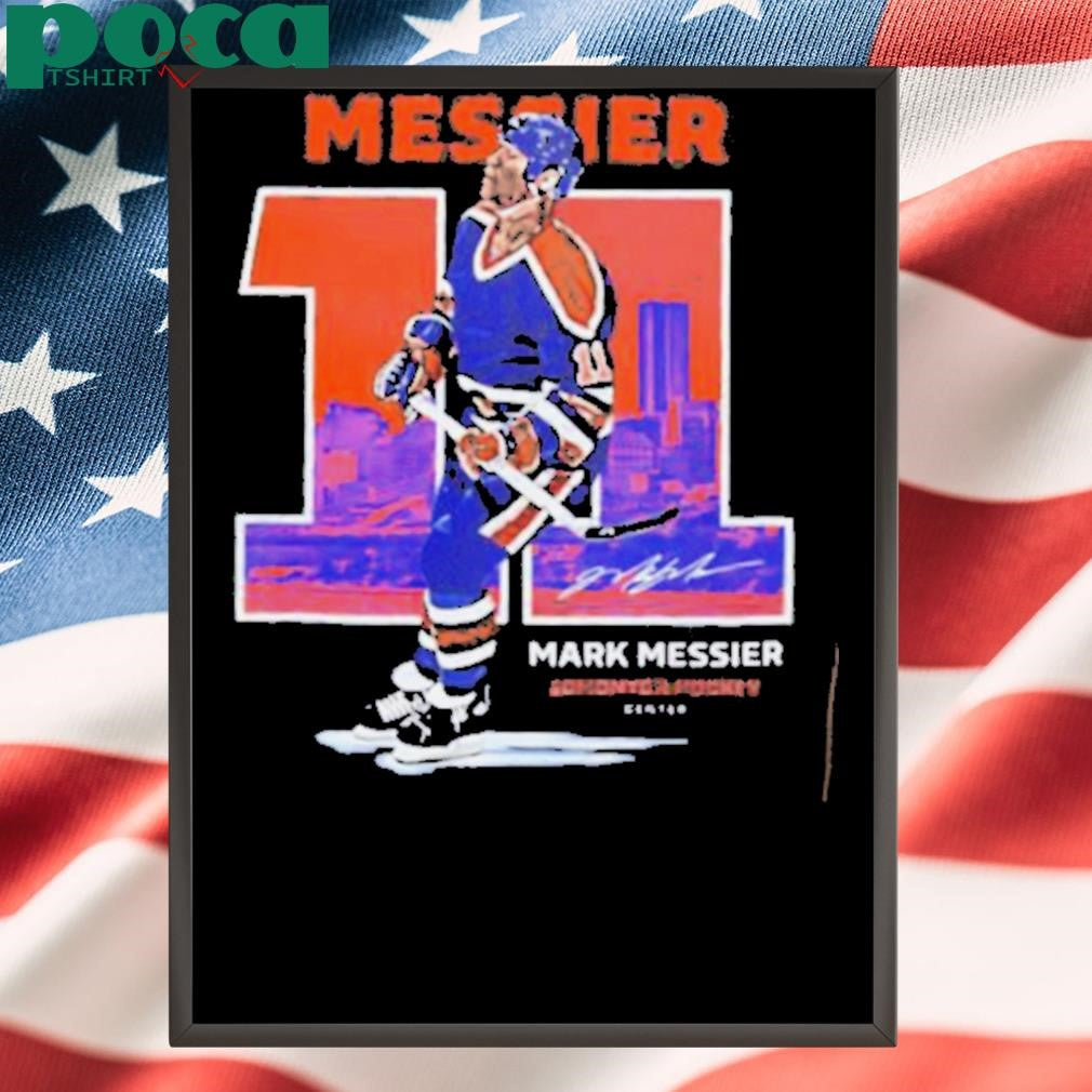 Mark Messier Edmonton Oilers Throwback Signature shirt