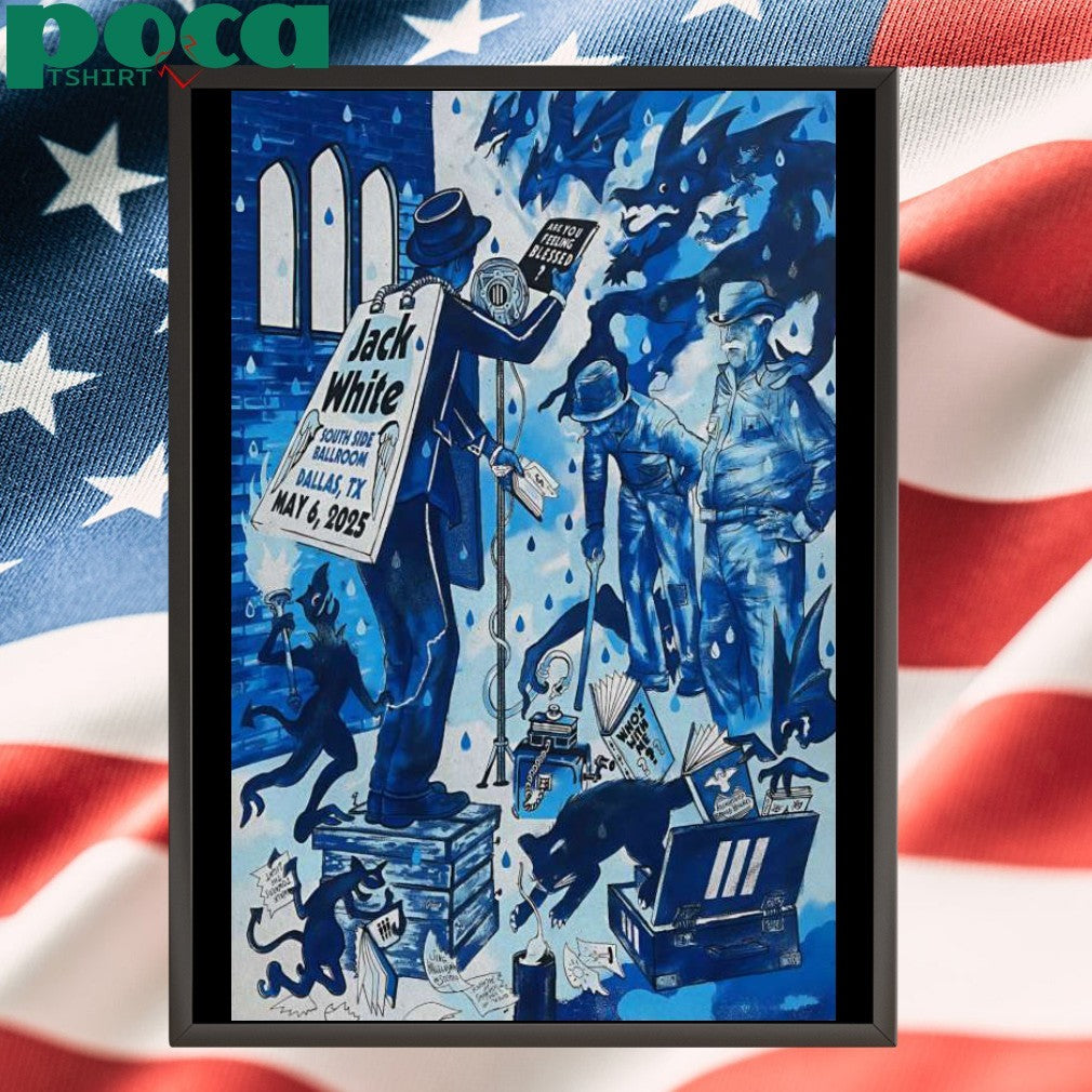 May 6 2025 South Side Ballroom Dallas TX Jack White Poster Shirt
