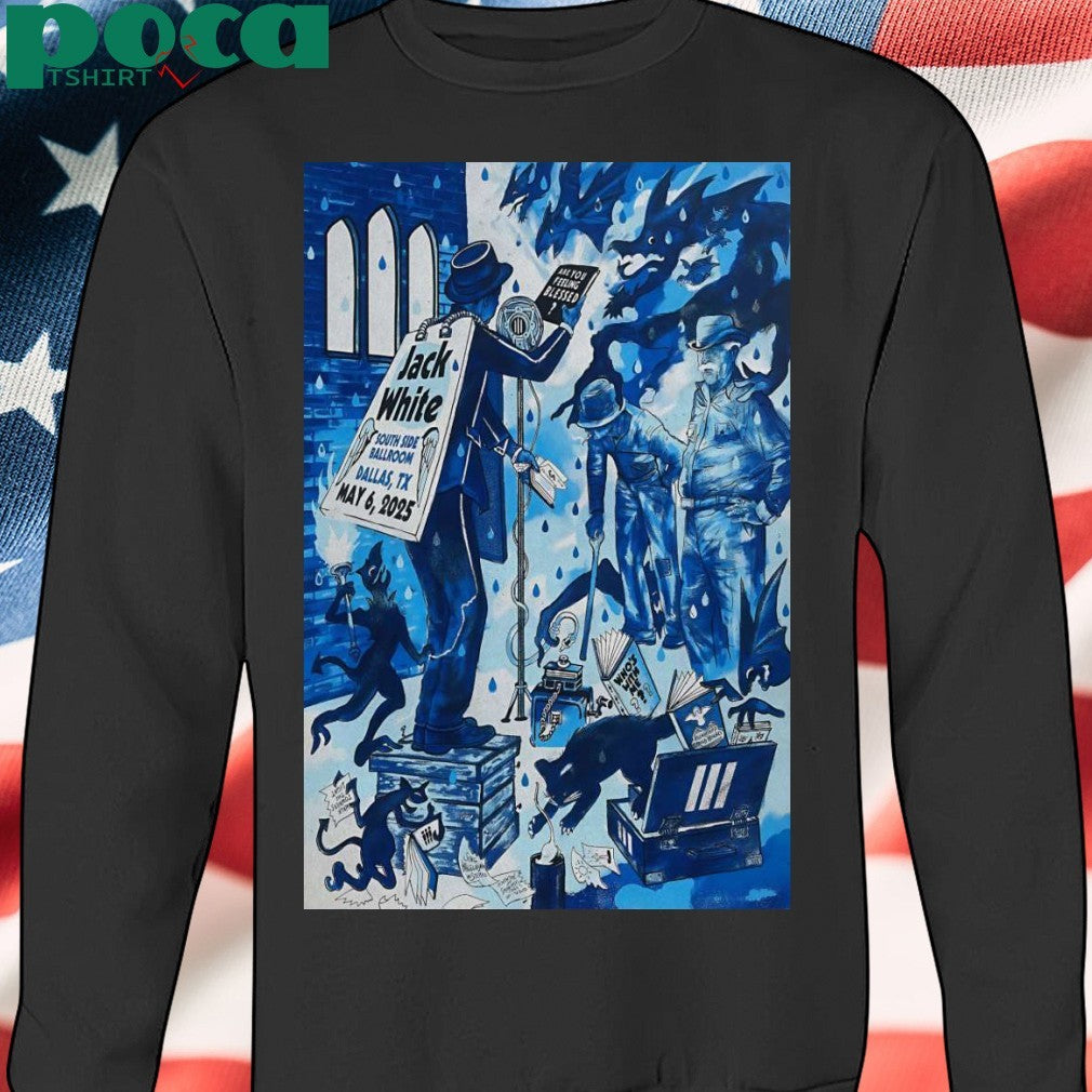 May 6 2025 South Side Ballroom Dallas TX Jack White Poster Shirt