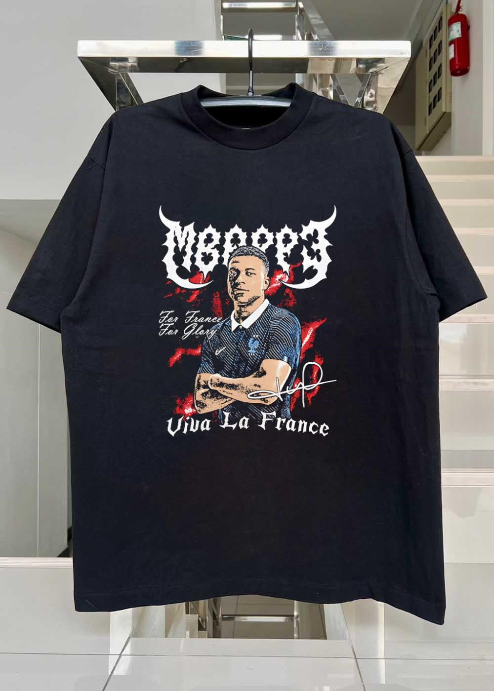 Mbappe Signature For France Glory Viva La France Soccer Player T-Shirt