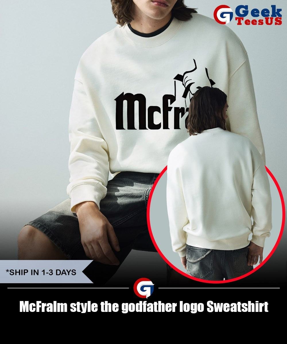 McFralm style the godfather logo shirt