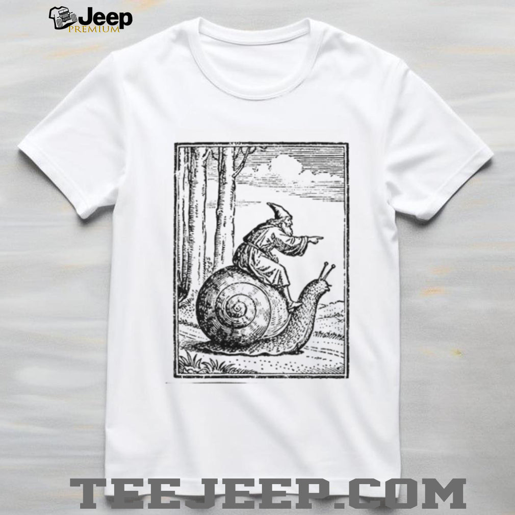 Medieval Snail Rider Graphic Vintage 90s Renaissance Fantasy shirt