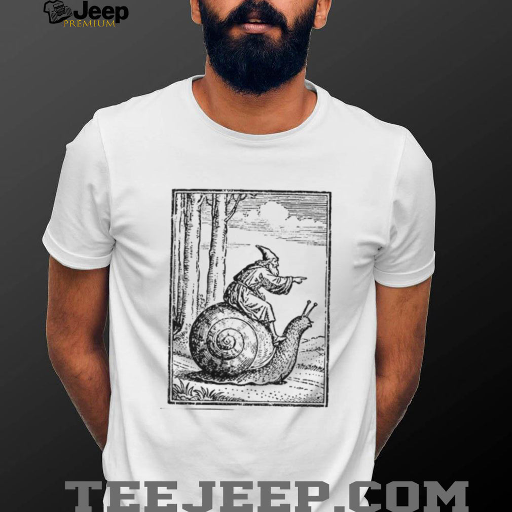 Medieval Snail Rider Graphic Vintage 90s Renaissance Fantasy shirt