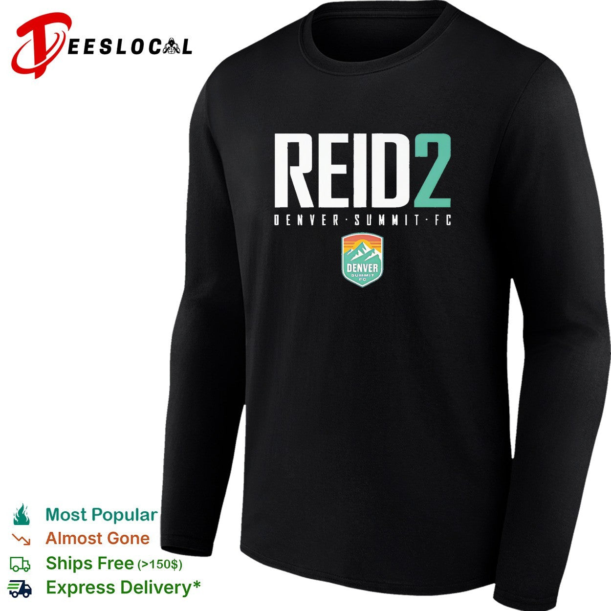 Megan Reid 2 Denver Summit FC professional women’s soccer team shirt
