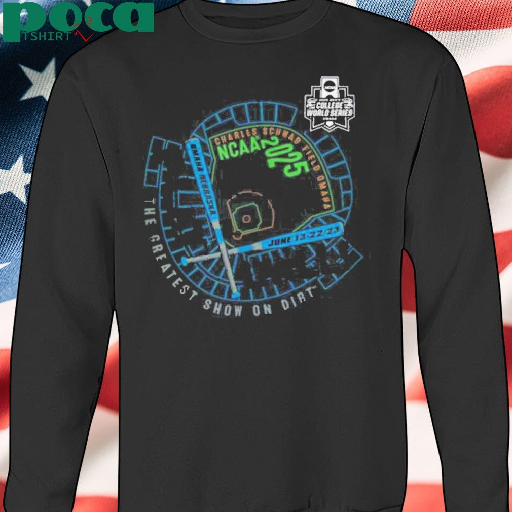 Men’s College World Series 2025 NCAA Baseball 8 Team Stadium Shirt