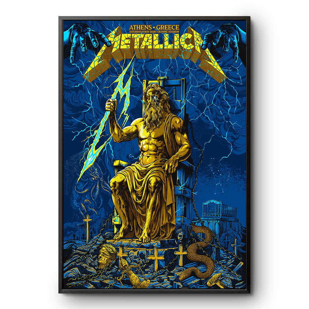 Metallica Athens OAKA 2026 Athens Olympic Stadium Greece Limited Edition Pop Up Home Decor Poster Canvas