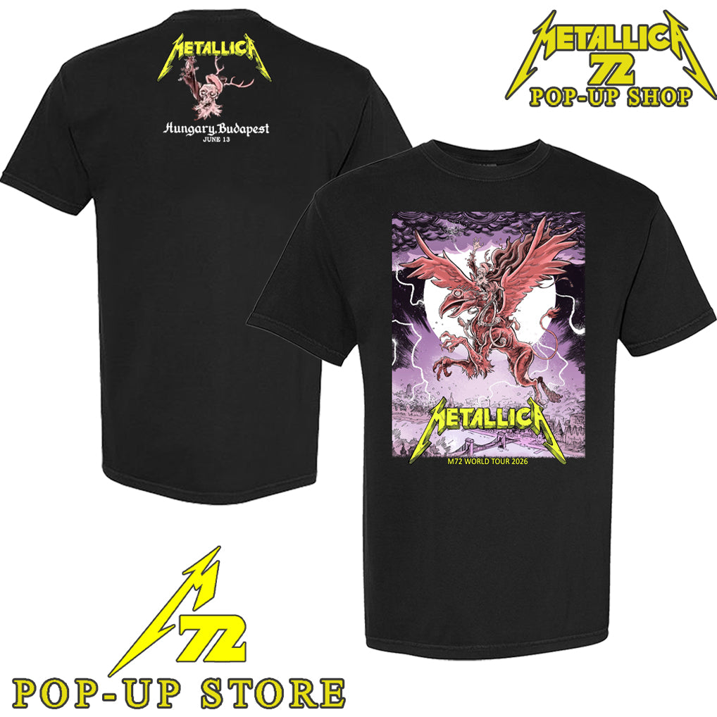 Metallica M72 Budapest June 13 2026 Created By Mark Lazlo T-Shirt