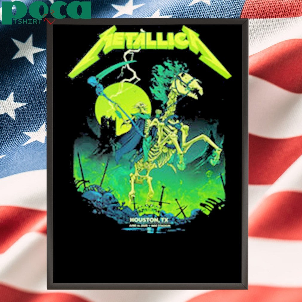 Metallica M72 Houston Poster Tonight At NRG Stadium On June 14 2025 In Houston Texas shirt
