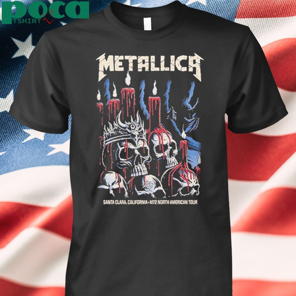 Metallica M72 Santa Clara Night 1 Merchandise Tee On June 20 In Santa Clara California At Levi’s Stadium M72 North American Tour 2025 Unisex T-Shirt
