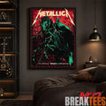 Metallica World Tour M72 June 11 13 2026 Budapest Hungary Pusks Arna Horseman Lightning Canvas Poster