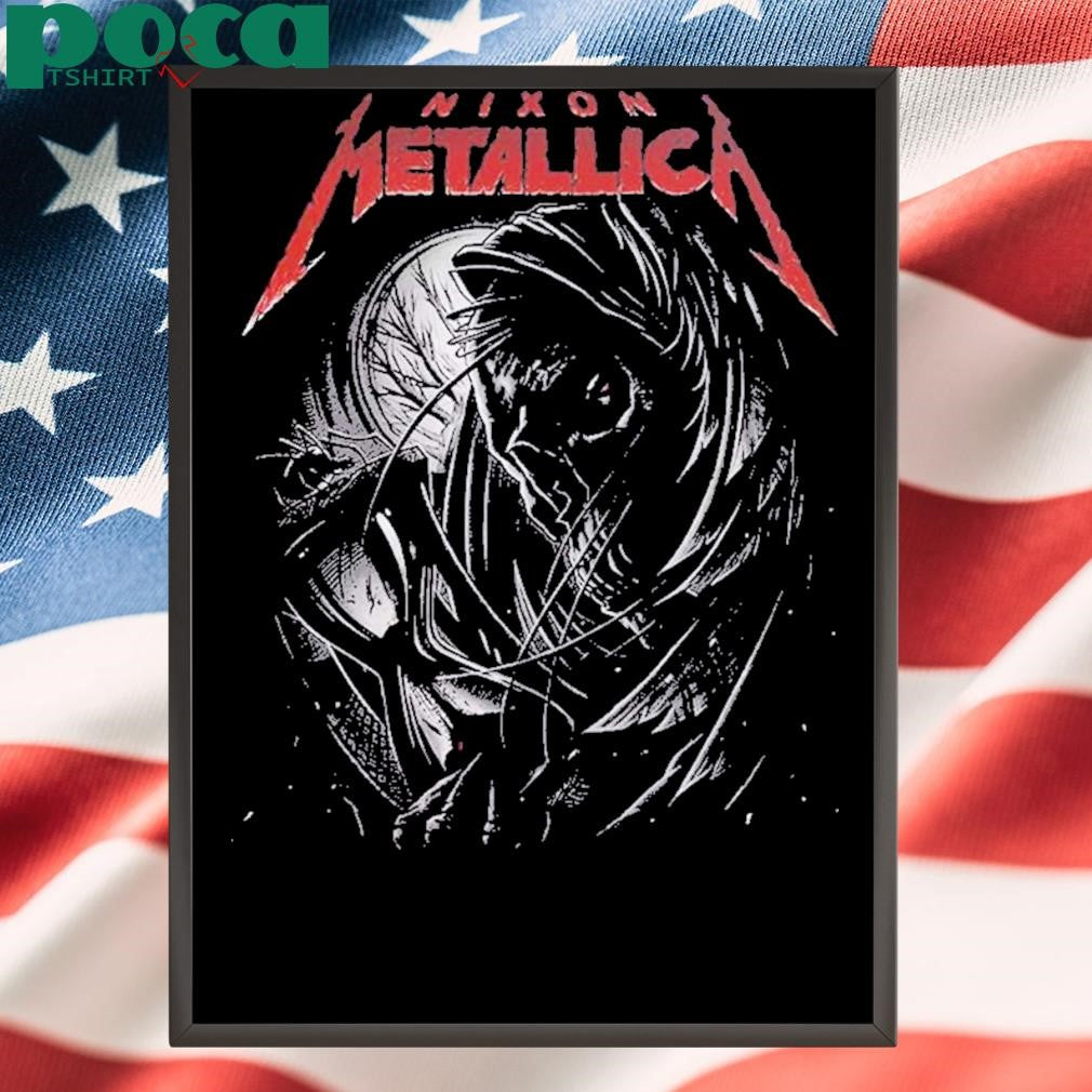 Metallica x Nixon Watch Shirt Heavy Metal Rock Tour Vntg Graphic Design Unisex T-Shirt