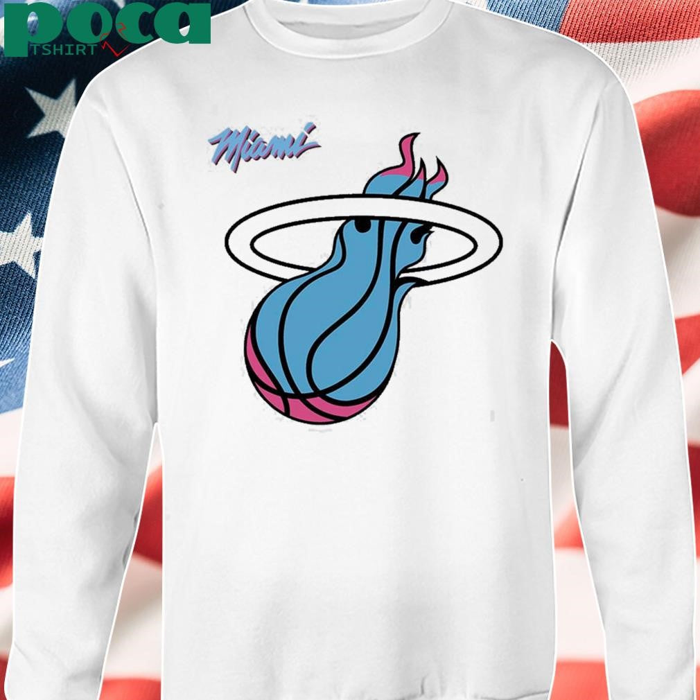 Miami Heat 2025 NBA White Vice Logo Unisex T-Shirt