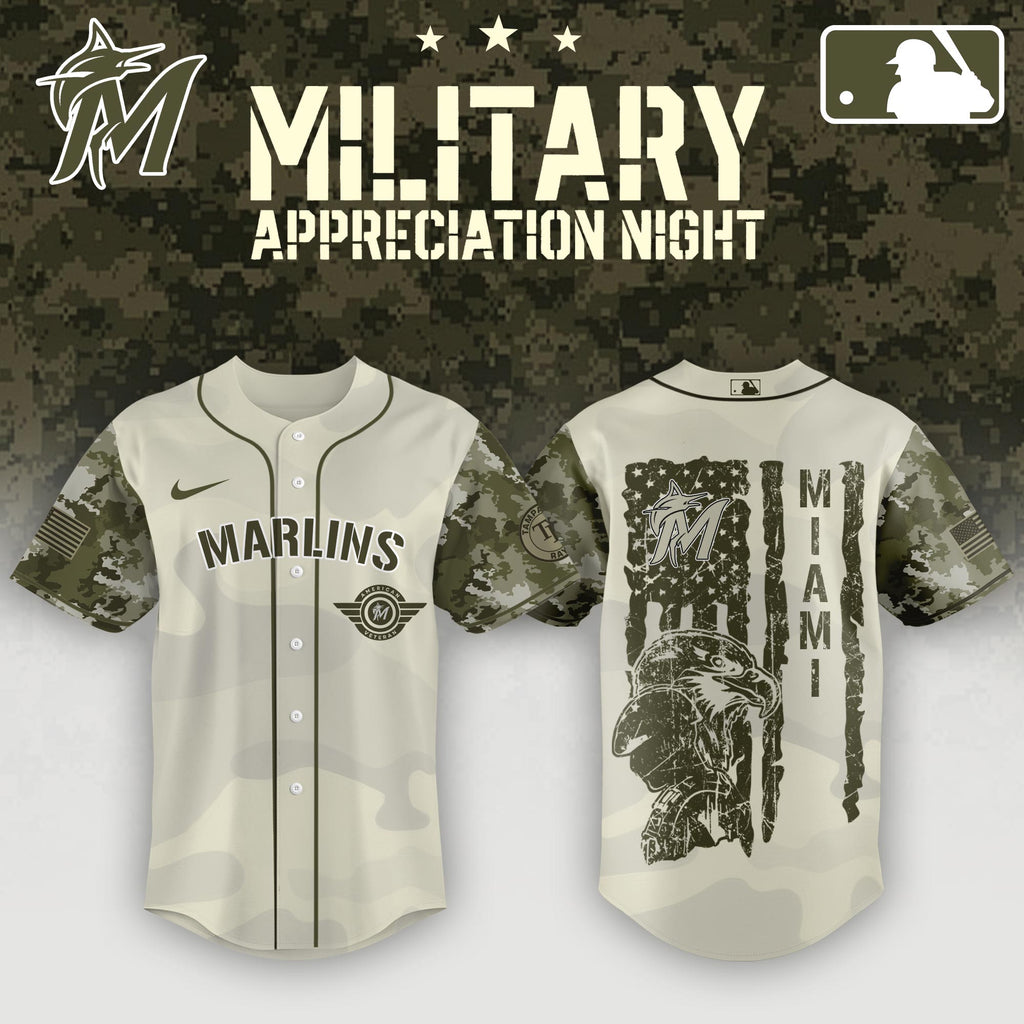 Miami Marlins Armed Forces Day Jersey