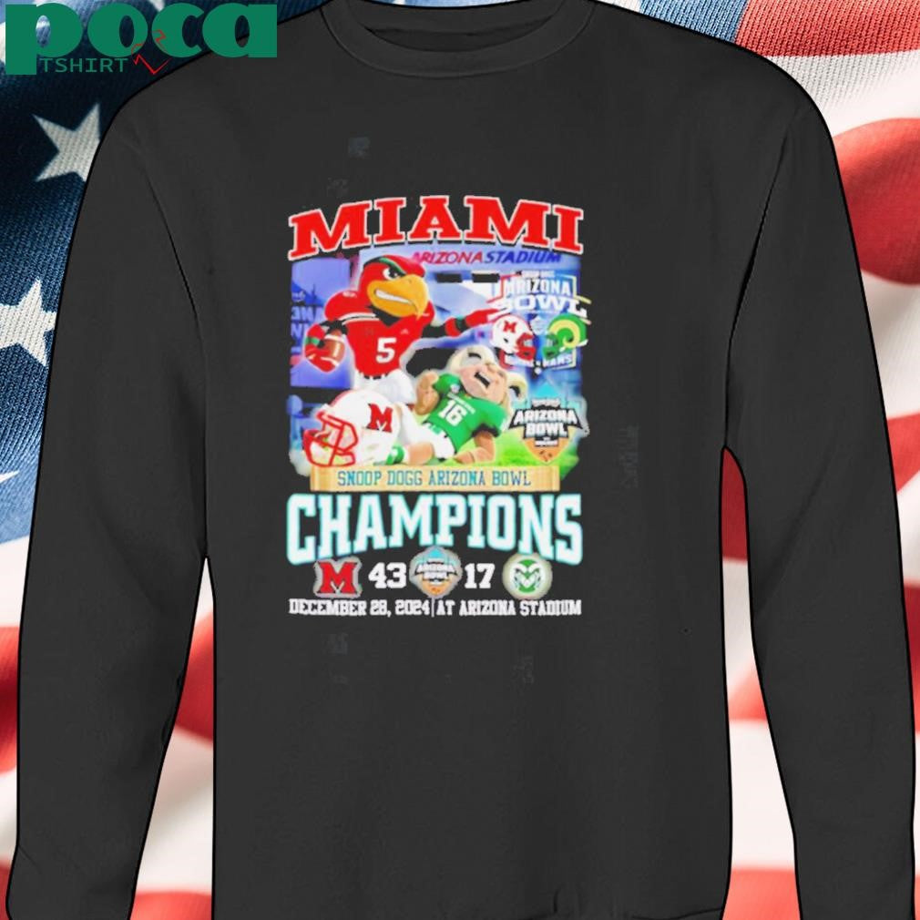 Miami Snoop Dogg Arizona Bowl Champions score mascot shirt