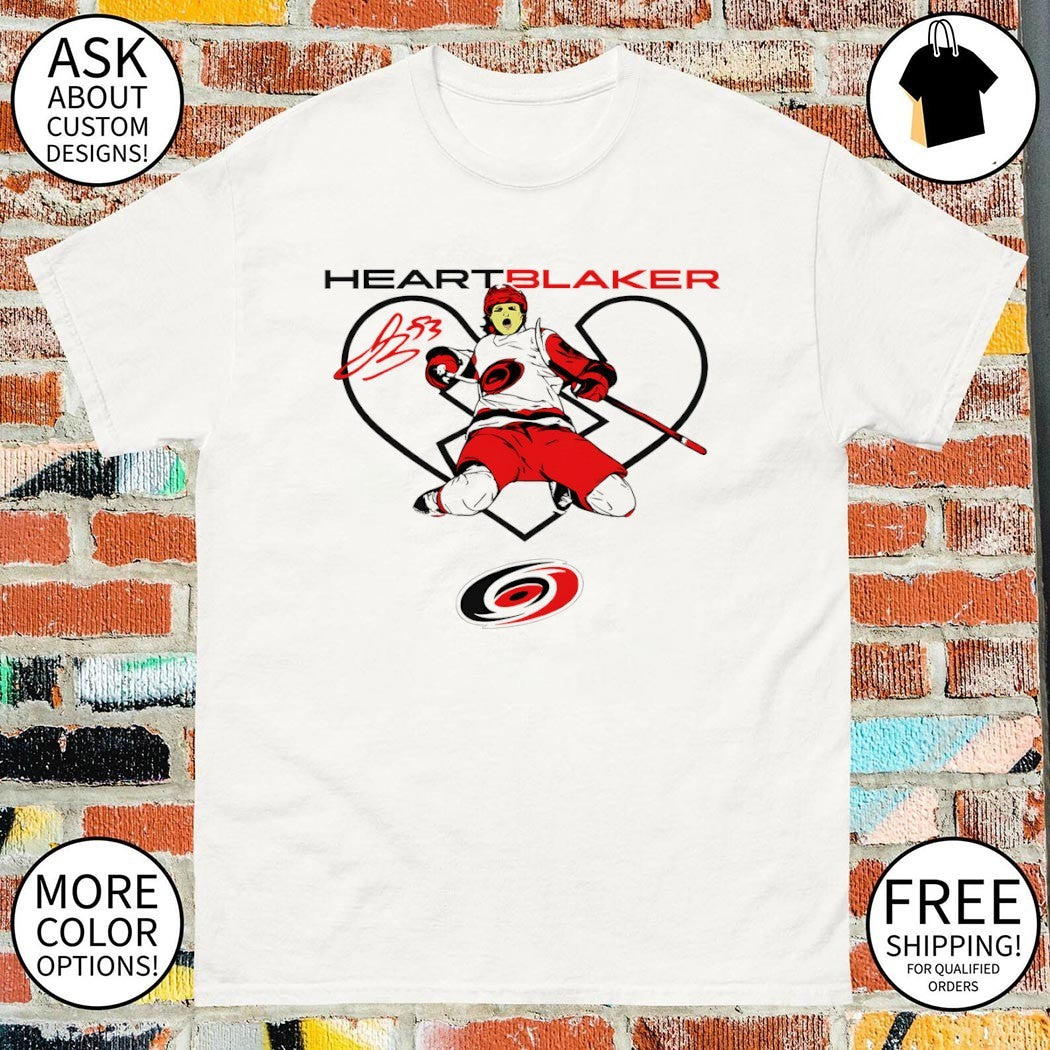 Michael Bunting Carolina Hurricanes Heartbreaker Hockey Fan signature shirt
