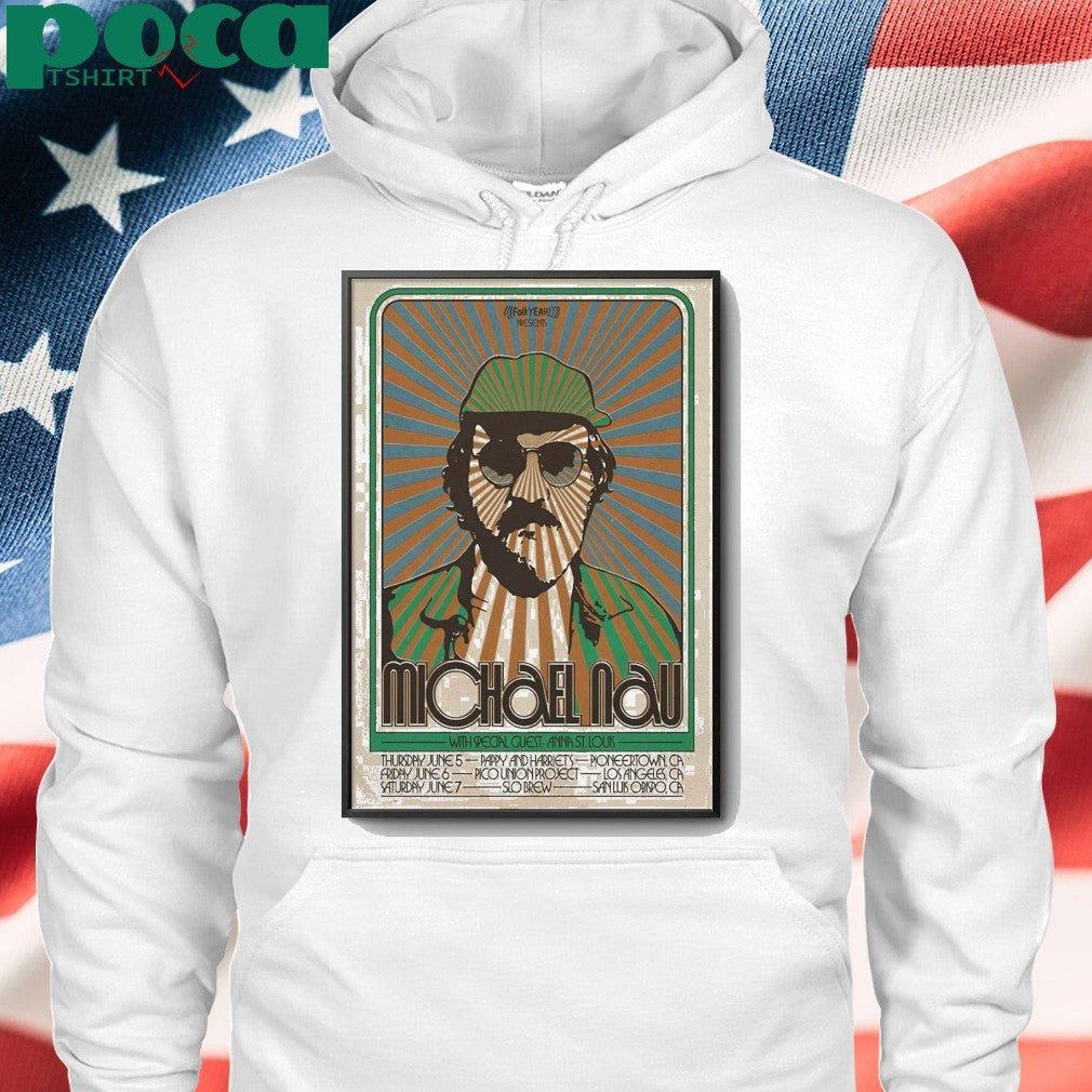 Michael Nau June 2025 California Tour Poster shirt