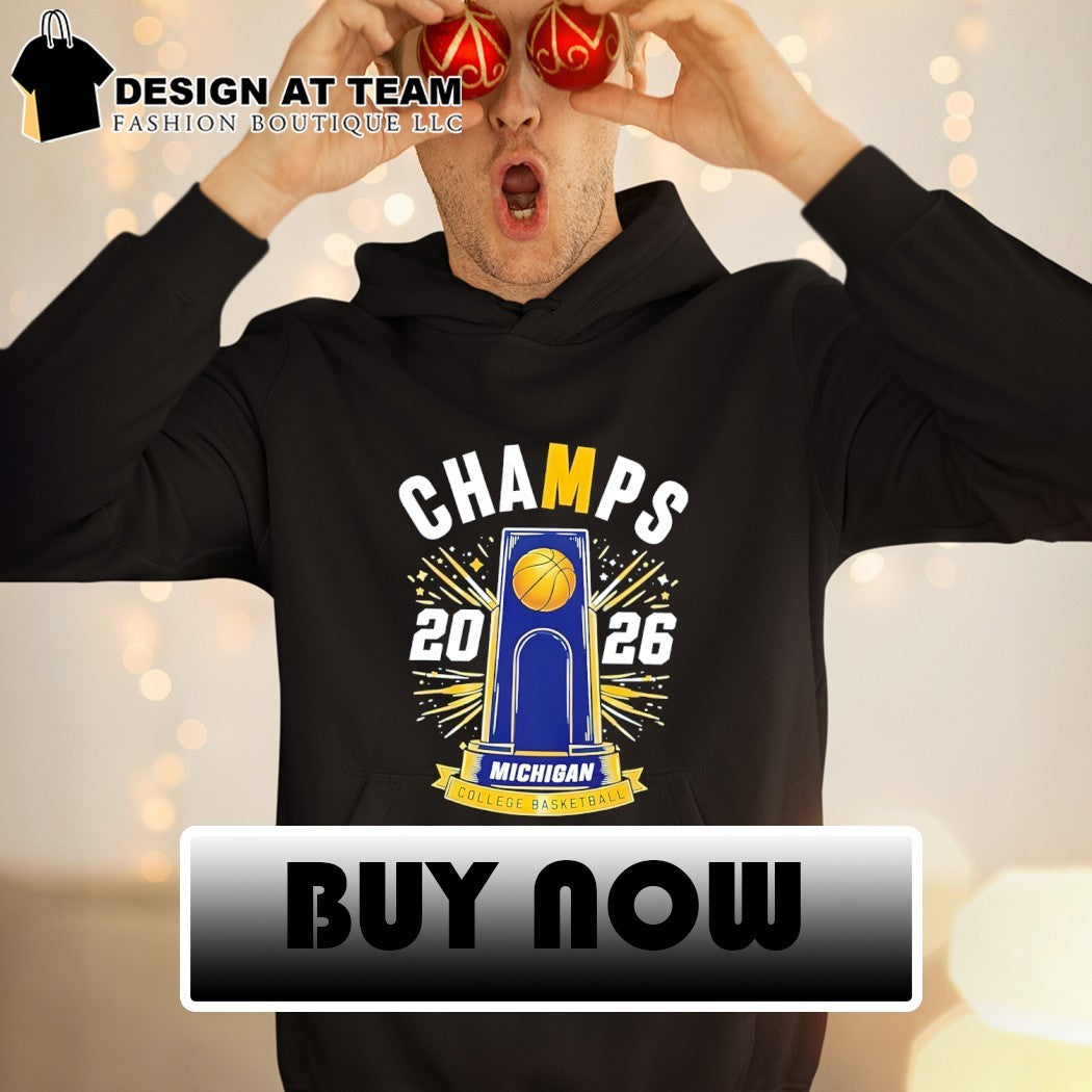 Michigan Wolverines 2026 National Basketball Champs Trophy shirt