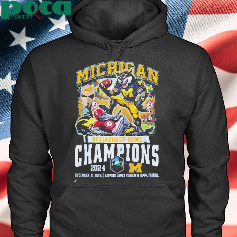 Michigan Wolverines Reliaquest Bowl Champions 2025 Shirt