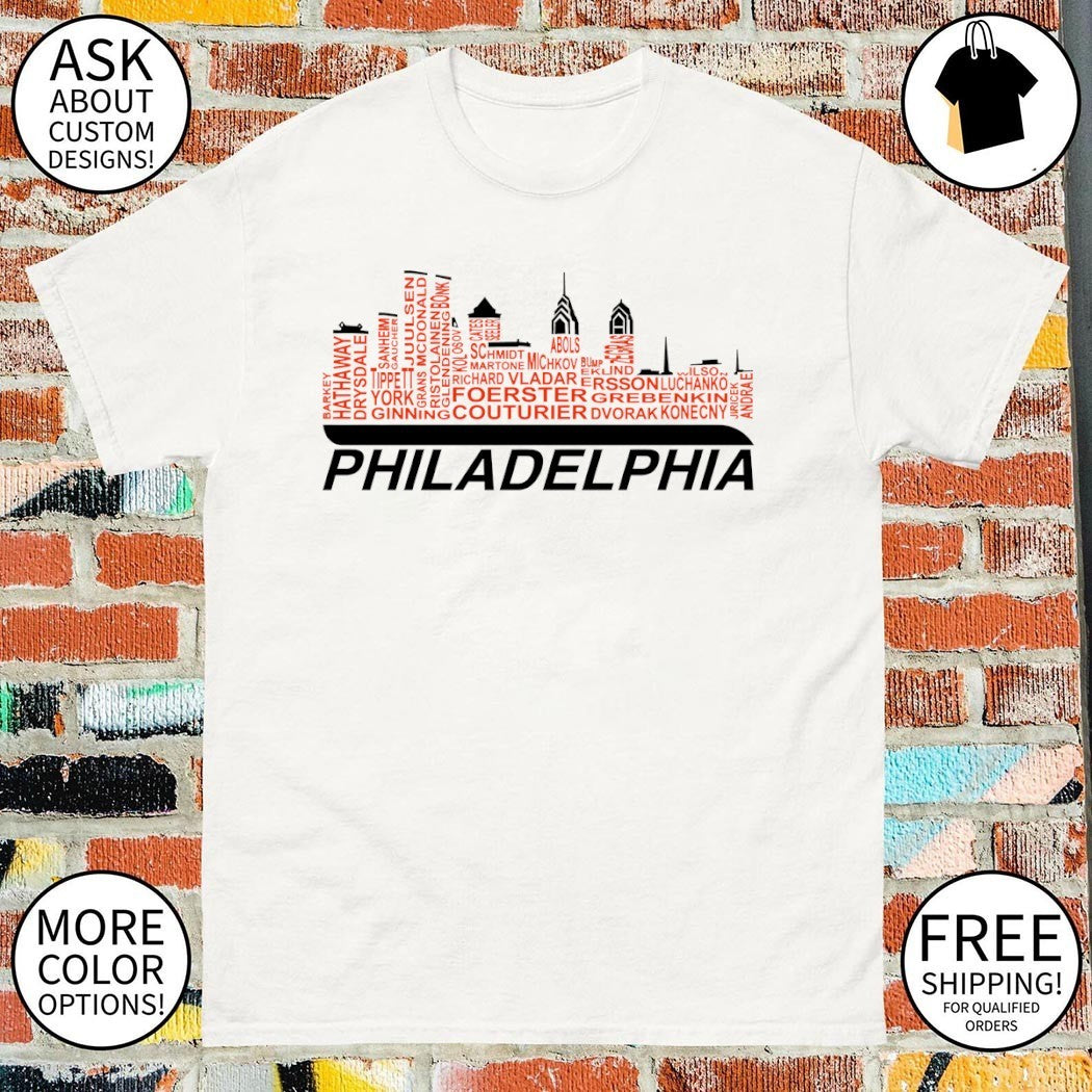 Michkov Couturier Foerster Konecny and Zegras Philadelphia Flyers Hockey shirt
