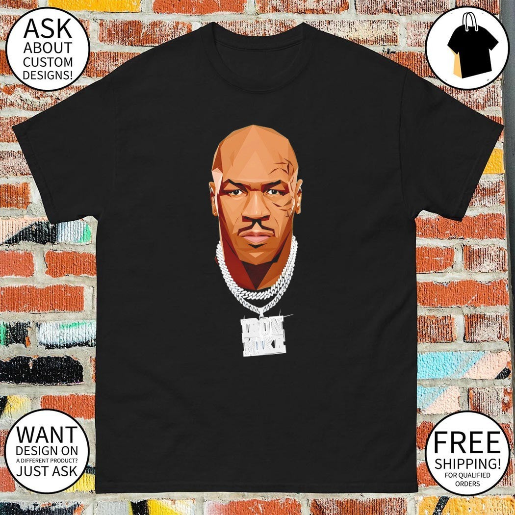 Mike Tyson Iron Mike big head sketch shirt