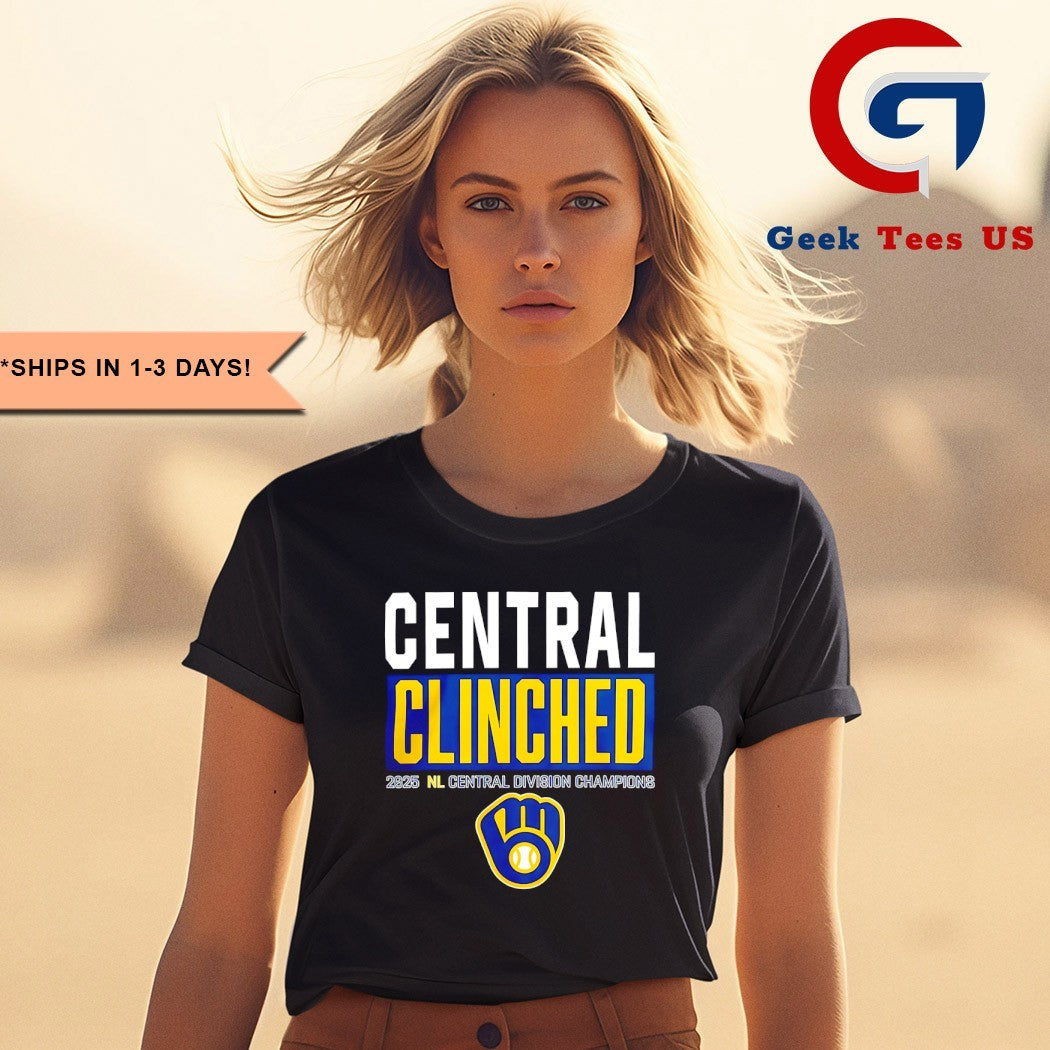 Milwaukee Brewers Playoffs Clinched NL Central Division Champions 2025 shirt