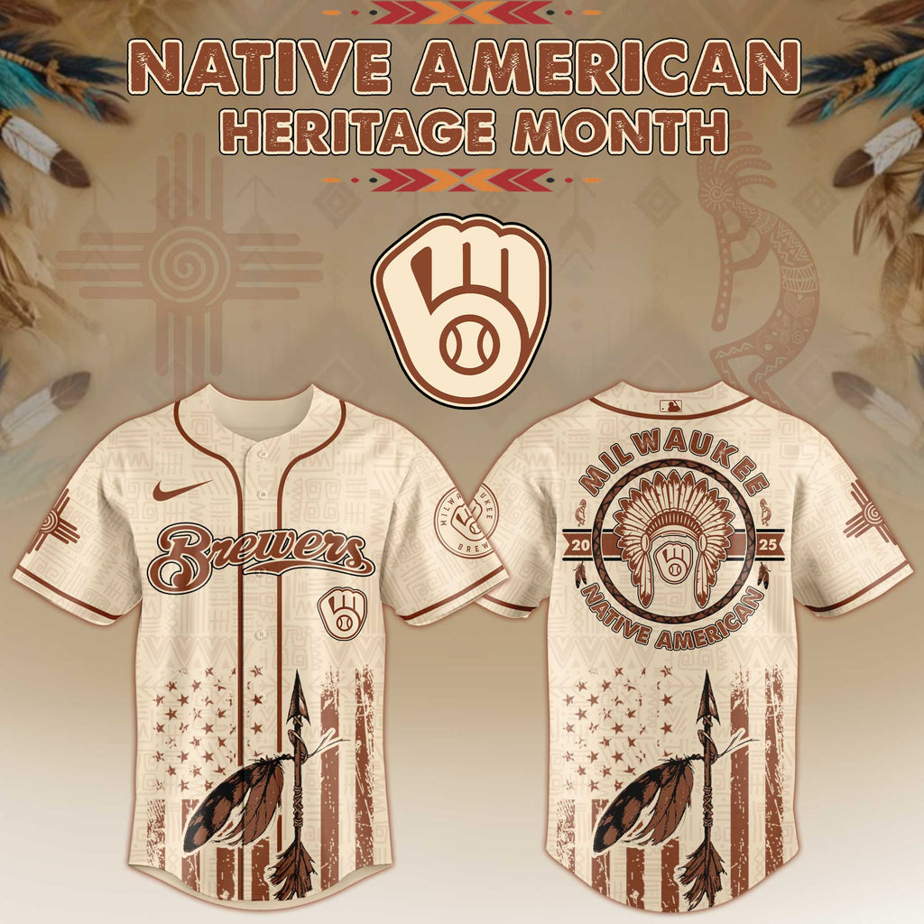 Milwaukee Brewers Native American Heritage Month Jersey 2025