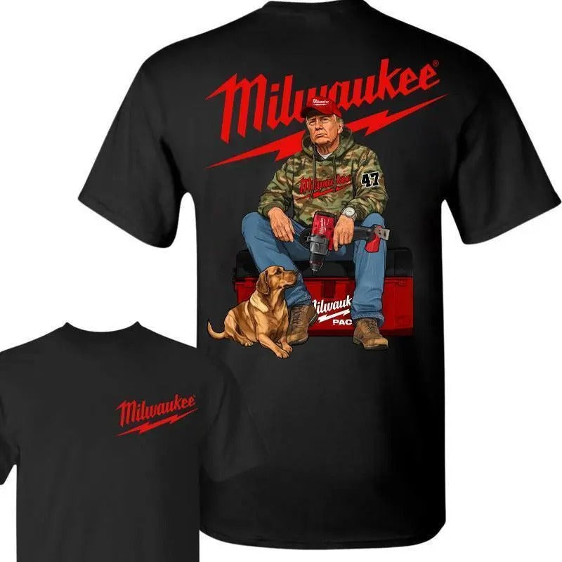 Milwaukee Trump Camo Fuel Hand Drill Doog Hun Unisex T-shirt, Sweatshirt, Hoodie (1)