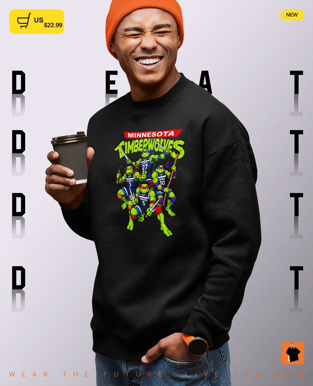 Minnesota Ninja Wolves Ninja Turtles x Minnesota Timberwolves Basketball poster shirt