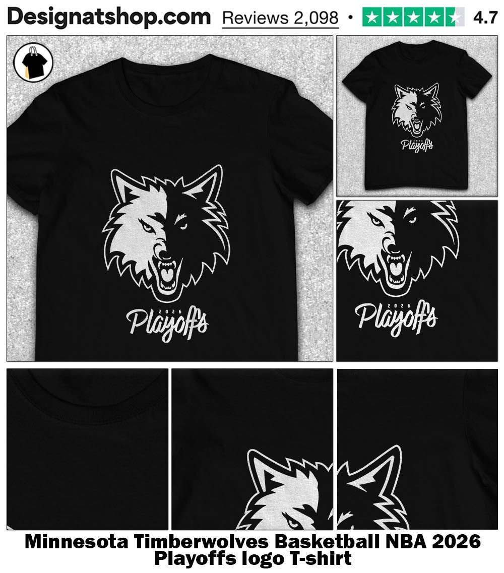 Minnesota Timberwolves Basketball NBA 2026 Playoffs logo shirt