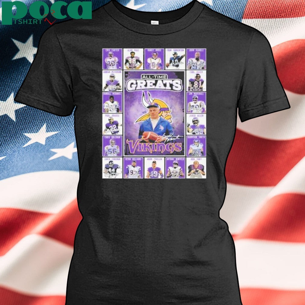 Minnesota Vikings All-Time Greats Of The Vikings Football 2025 Shirt