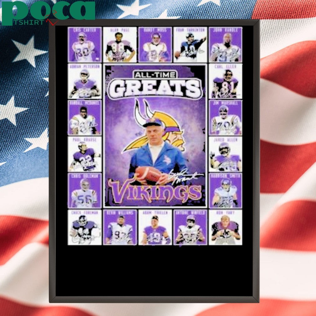 Minnesota Vikings All-Time Greats Of The Vikings Football 2025 Shirt
