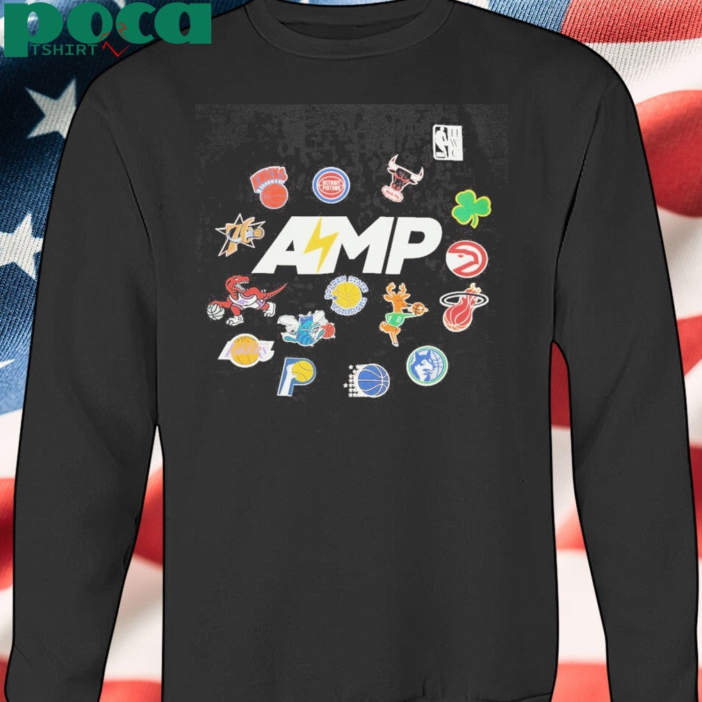 Mitchell & Ness x NBA x AMP Logo T-Shirt
