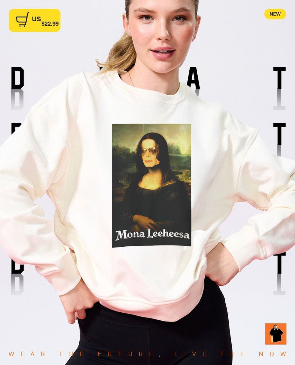 Mona Lisa Mona Leeheesa parody shirt