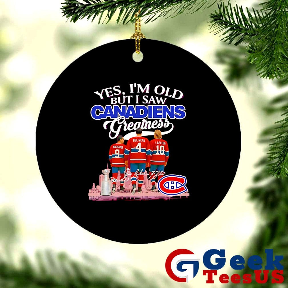 Montreal Canadiens yes I’m old but I saw Canadiens Greatness NHL Squad 2025 signature shirt