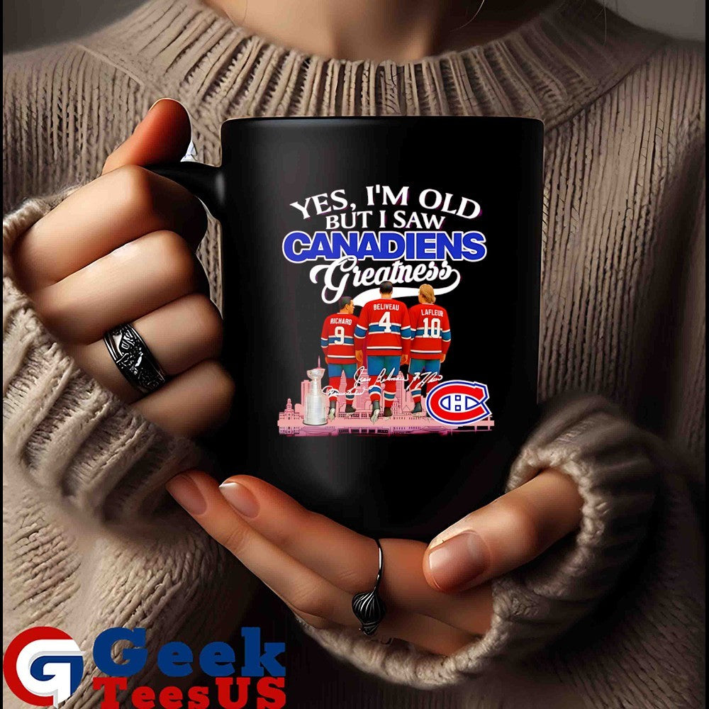Montreal Canadiens yes I’m old but I saw Canadiens Greatness NHL Squad 2025 signature shirt
