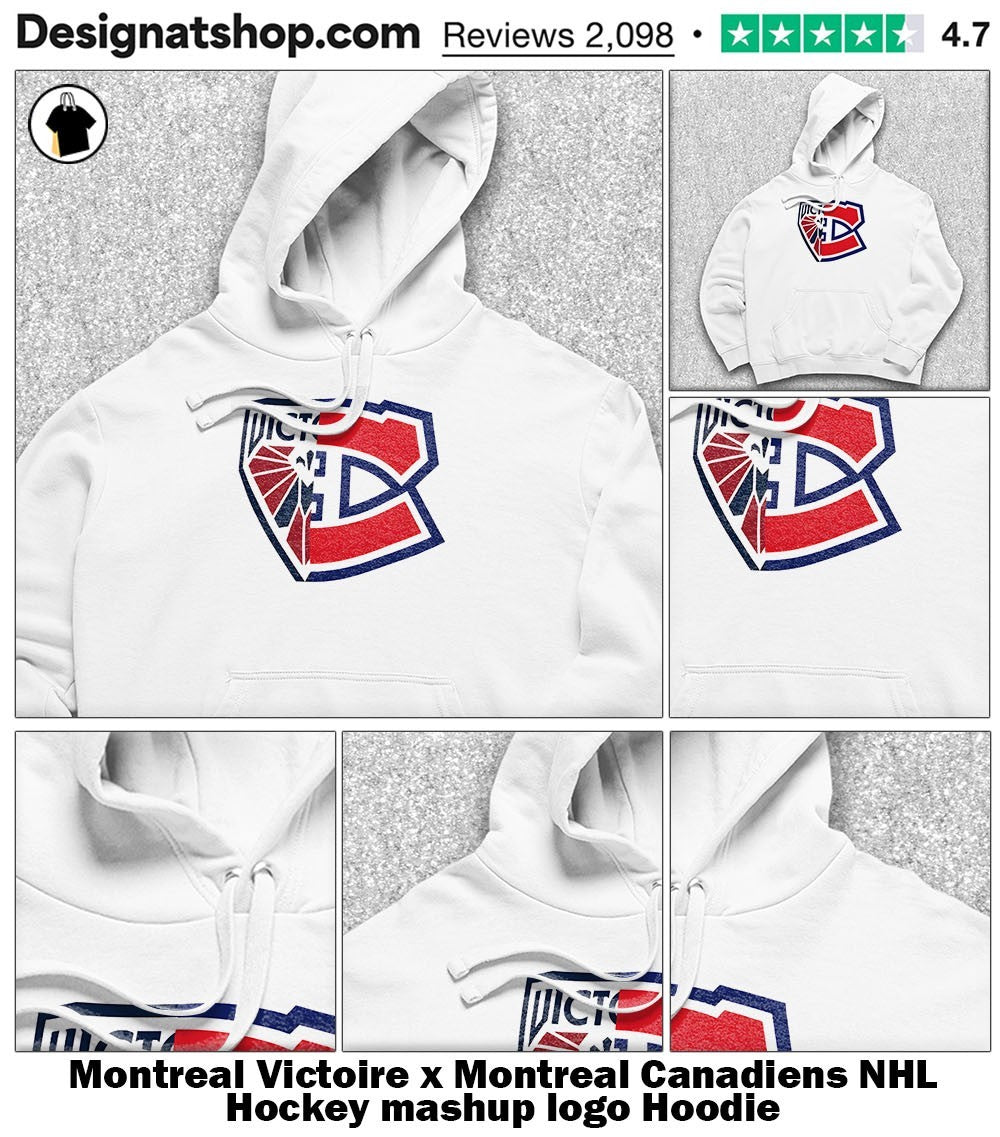 Montreal Victoire x Montreal Canadiens NHL Hockey mashup logo shirt