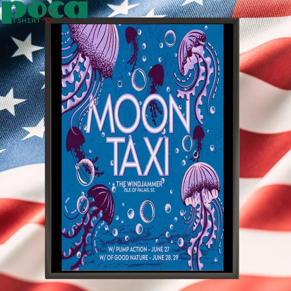 Moon Taxi In Isle Of Palms SC On June 27-29 2025 Poster T-shirt