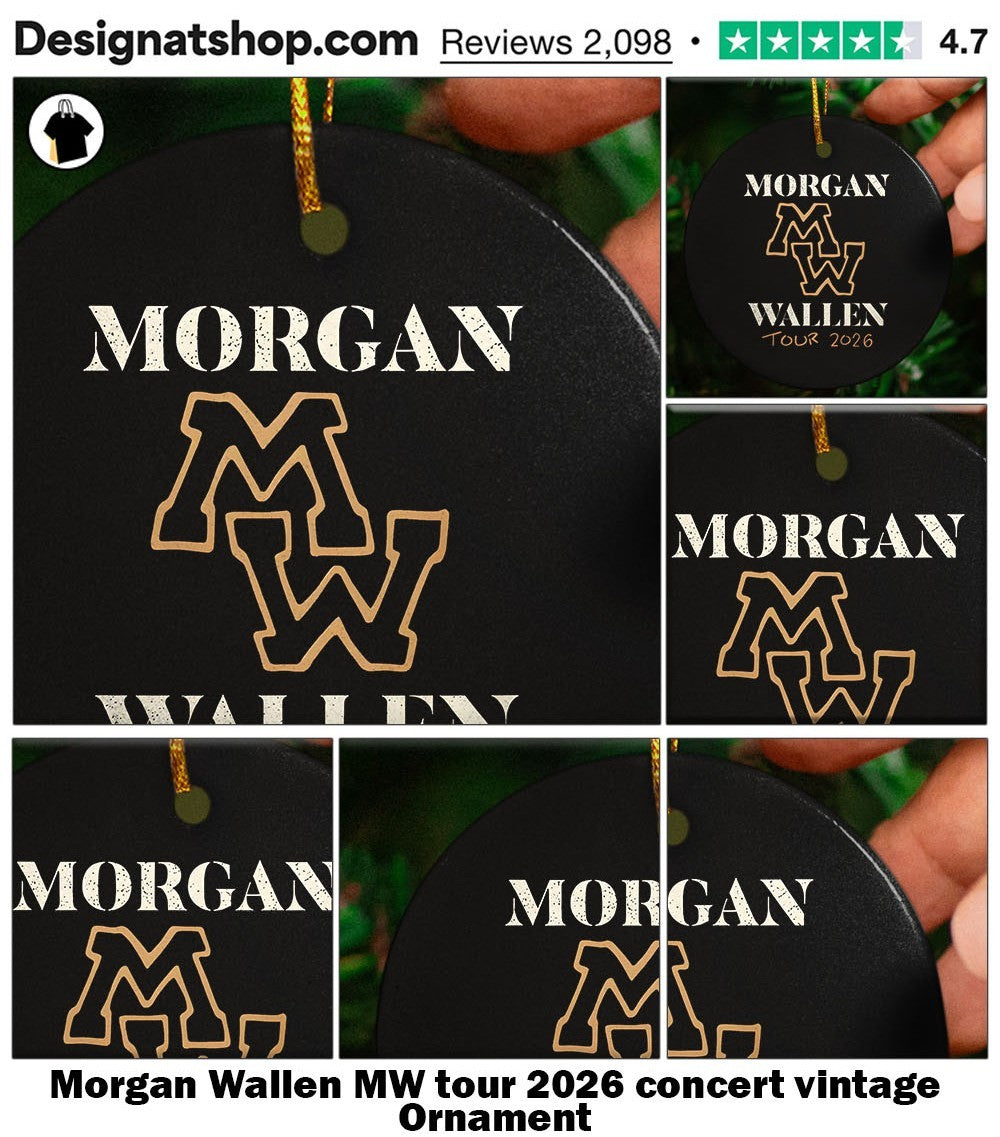Morgan Wallen MW tour 2026 concert vintage shirt