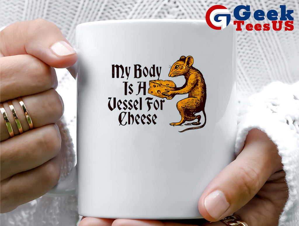 Mouse my body is a vessel for cheese shirt
