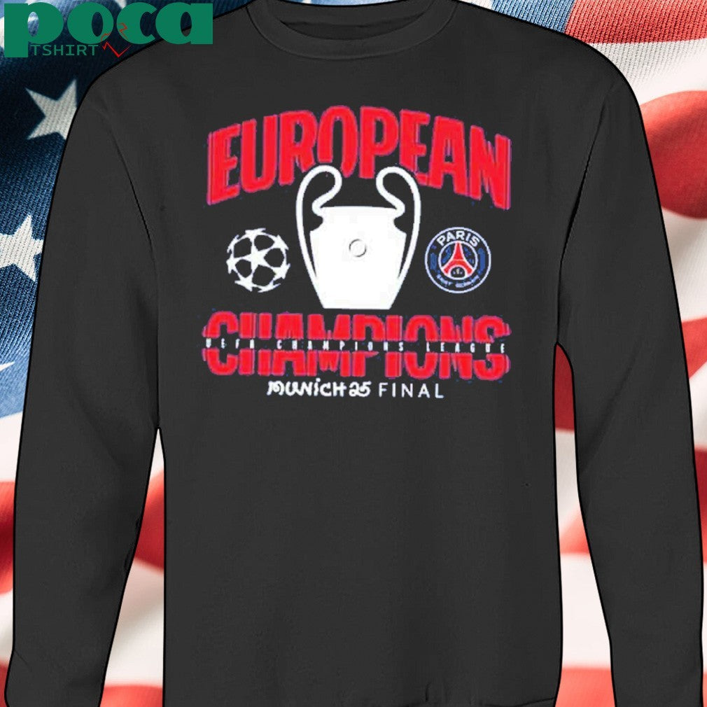 Munich 25 Final PSG UCL Champions 2025 European Champions Graphic T-Shirt