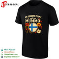 My favorite people call me Mummo Finland flag floral shirt