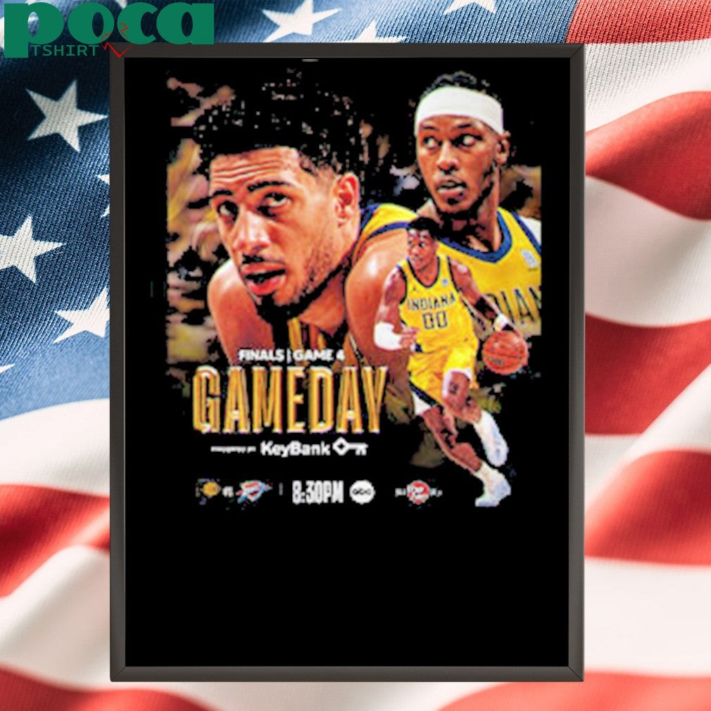 NBA Finals 2025 Playoff Indiana Pacers Vs OKC Thunder Poster Game 4 shirt