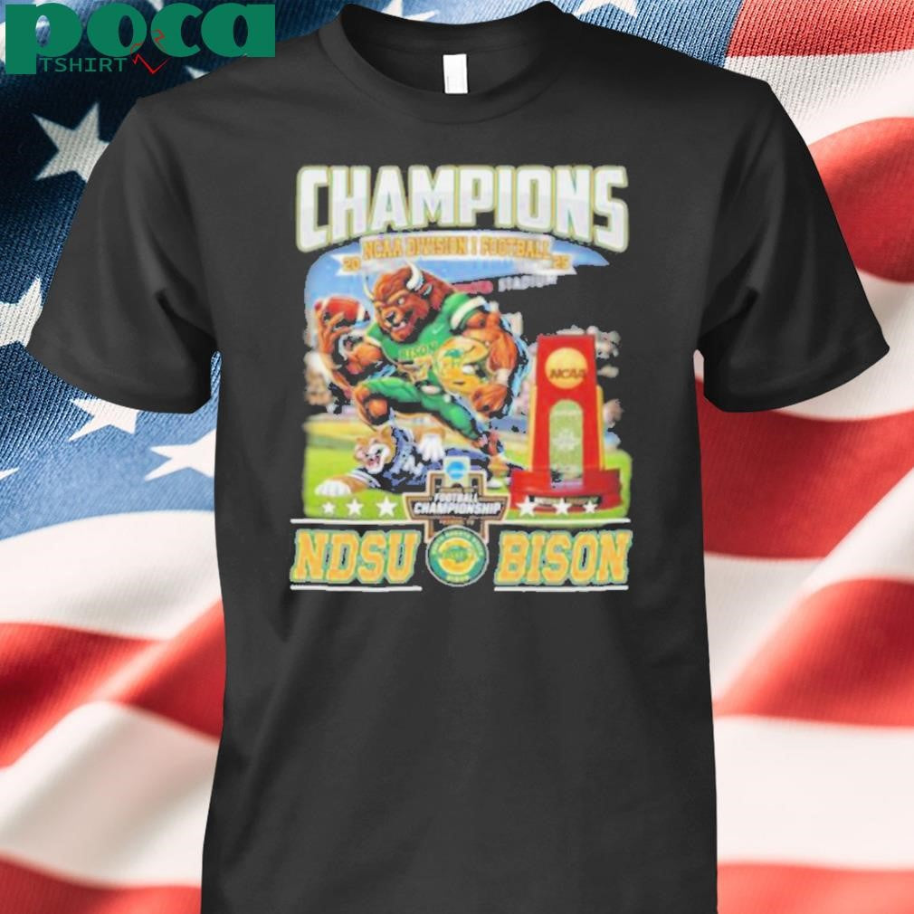 NCAA Division Football Champions North Dakota State Bison T Shirt