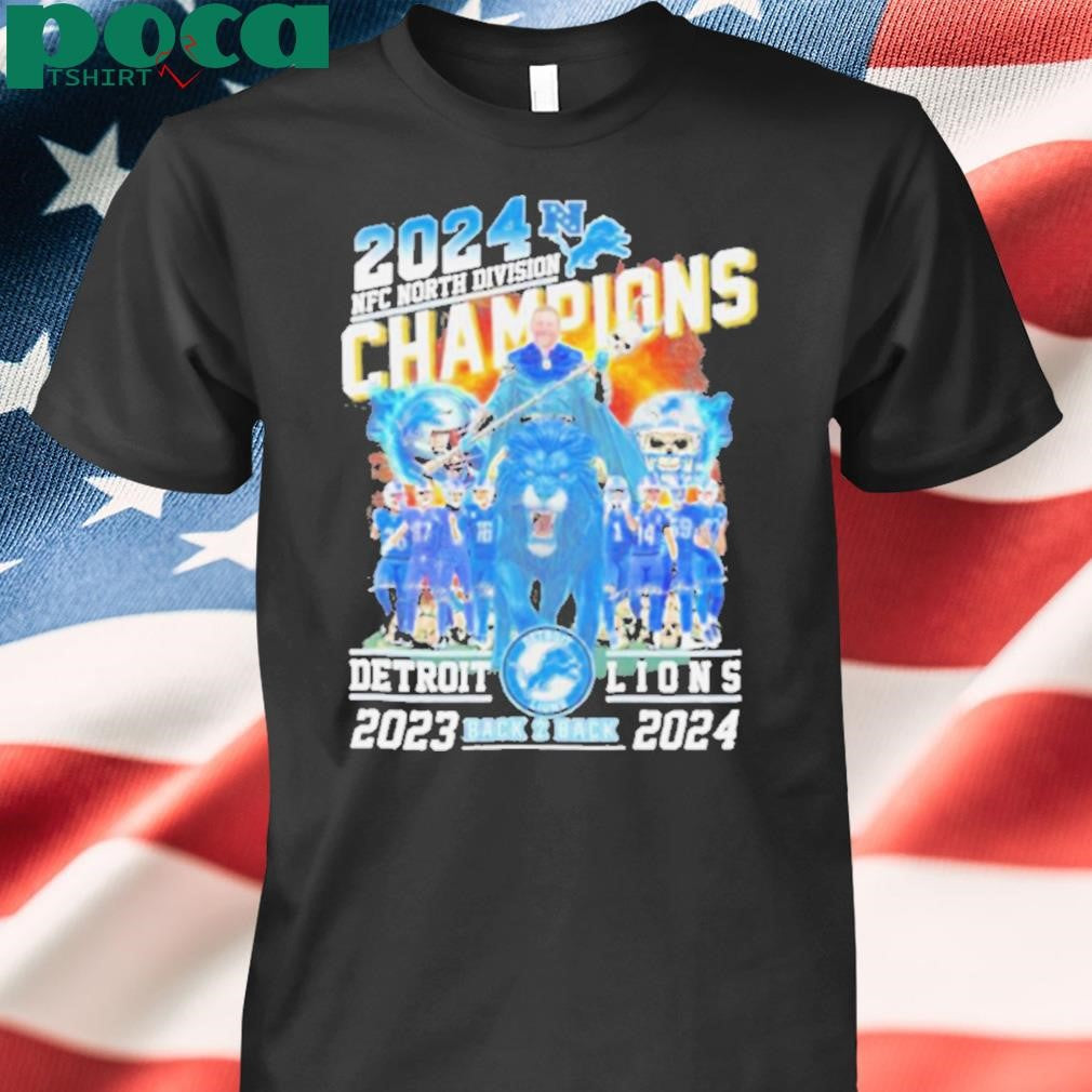 NFC North Division Champions Detroit Lions Back To Back 2023 2024 shirt