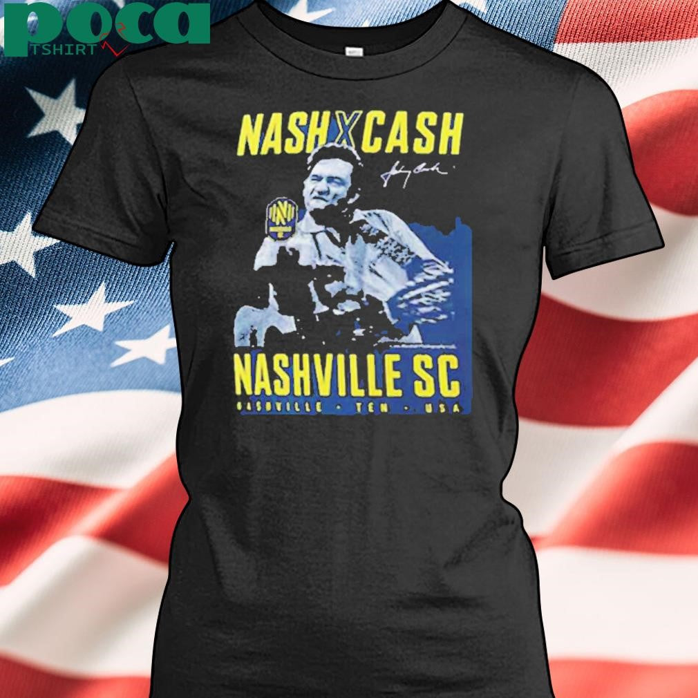 Nashville Sc X Johnny Cash Fanatics Finger Shirt