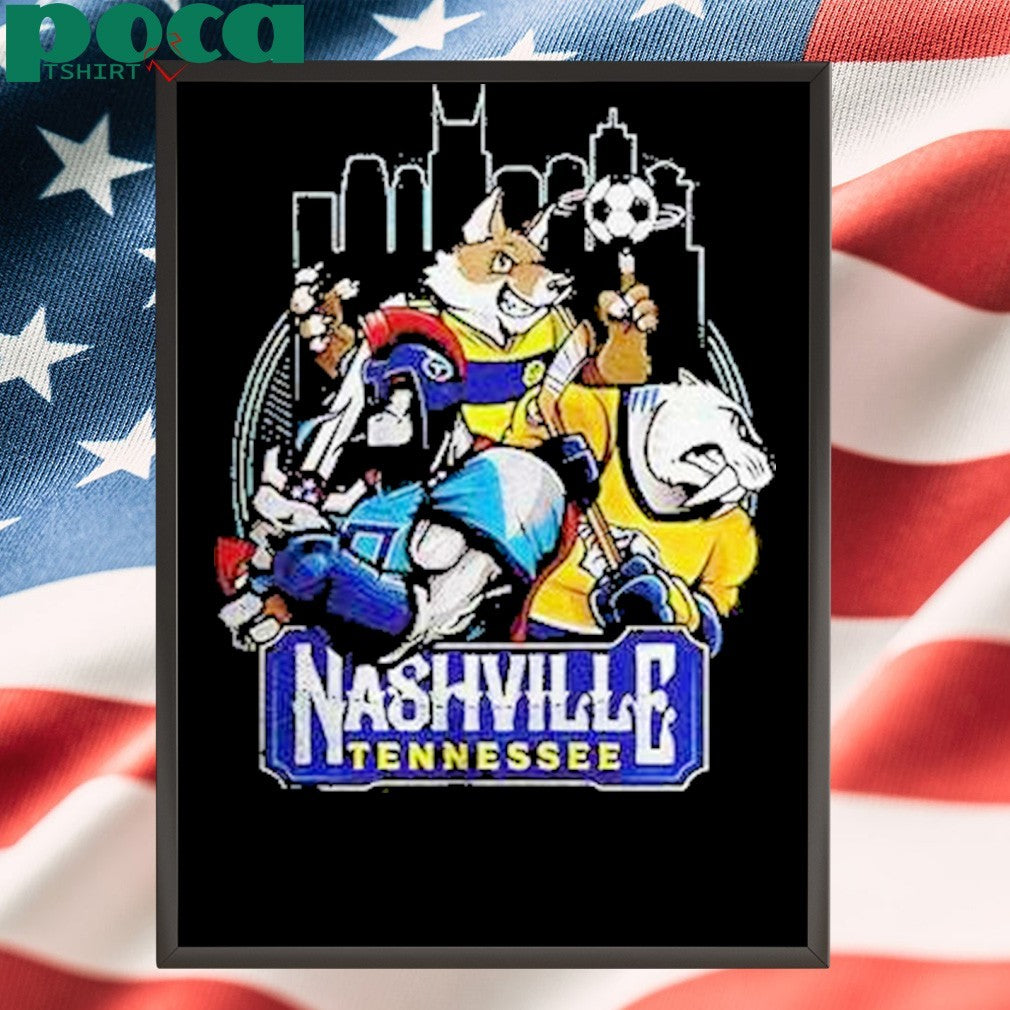 Nashville Tennessee Sports Team Mascot Shirt