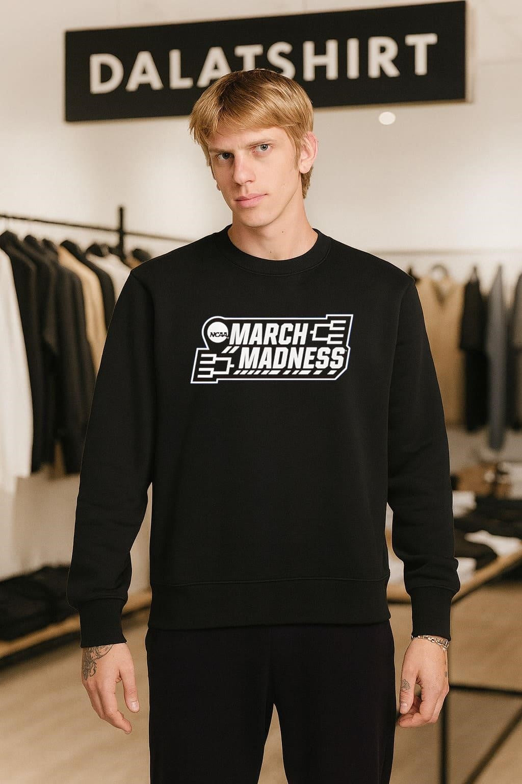 Ncaa March Madness basketball tournament white logo bracket graphic shirt