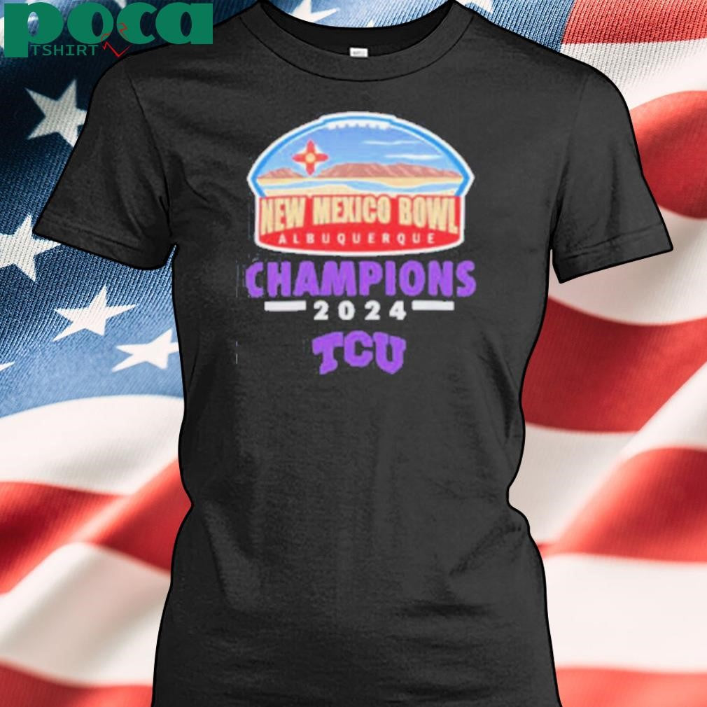 New Mexico Bowl Shop TCU Horned Frogs Football 2024 Isleta New Mexico Bowl Champions Shirt